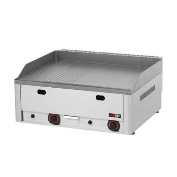  Πλατώ αερίου διπλό 1/2 λείο 1/2 ραβδωτό  FTHR 60 G 